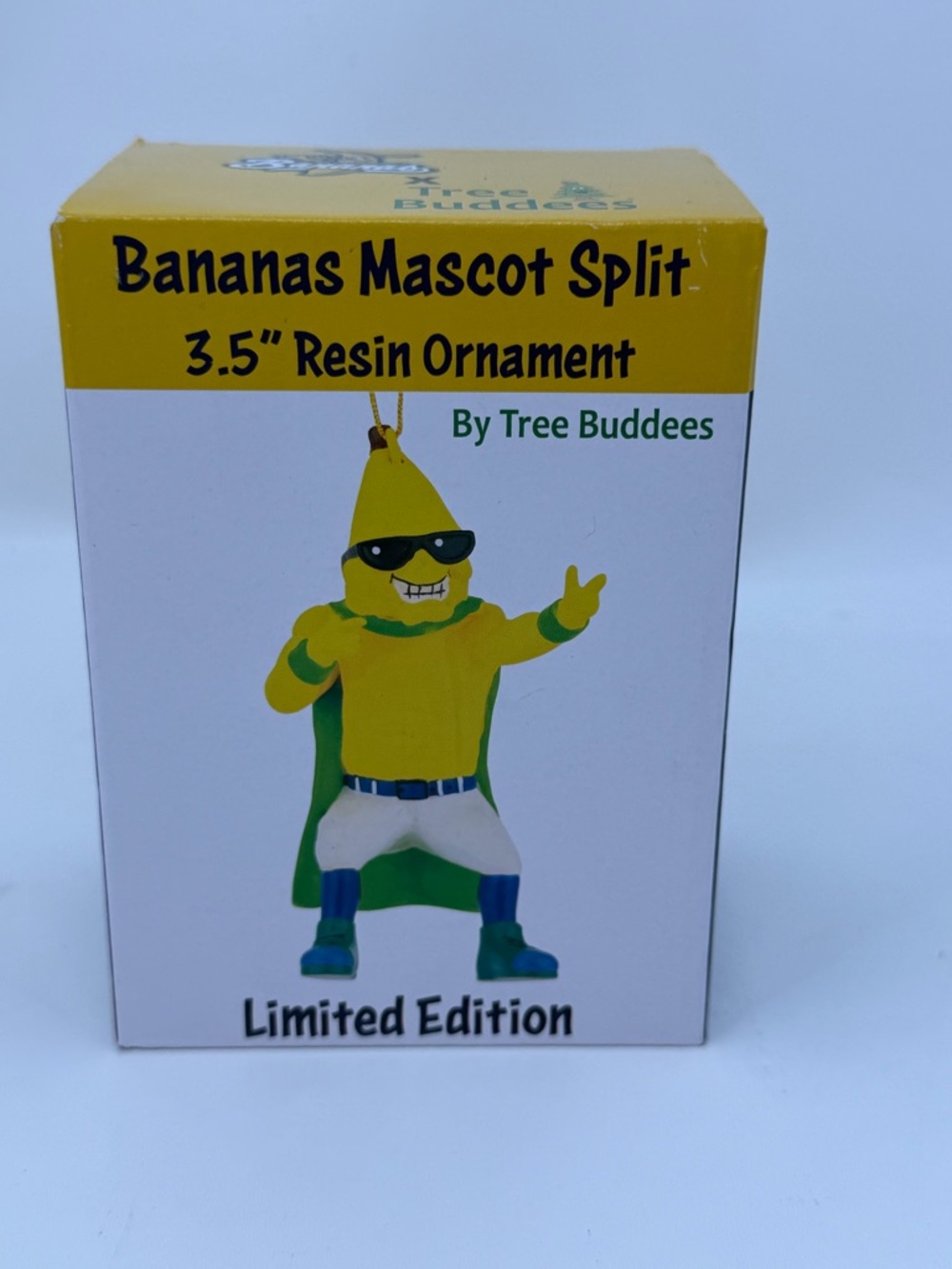 Tree Buddees Yellow Bananas Mascot Split 3.5" Resin Ornament